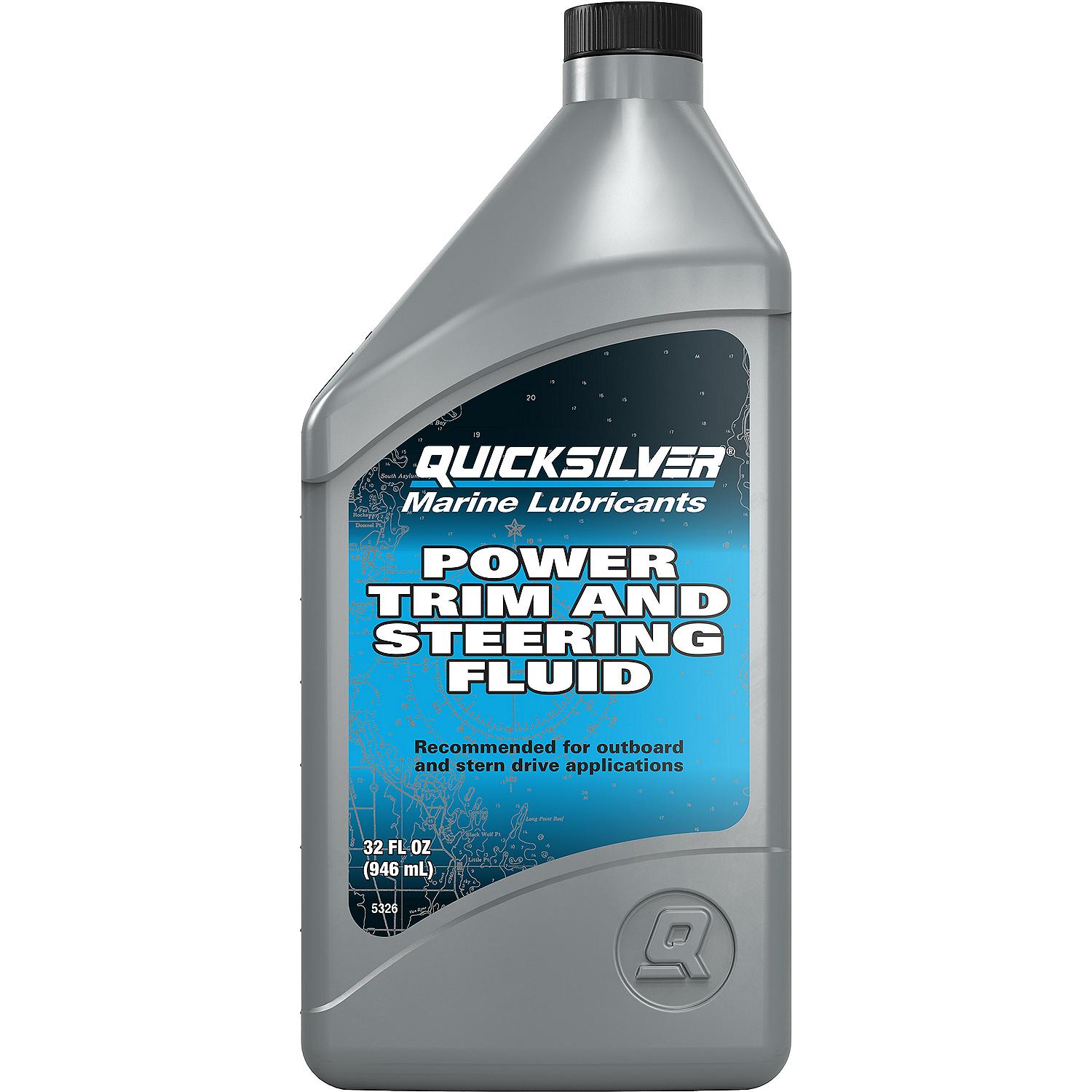 Quicksilver 858075Q01   Power Trim and Steering Fluid, 32 Oz. Bottle