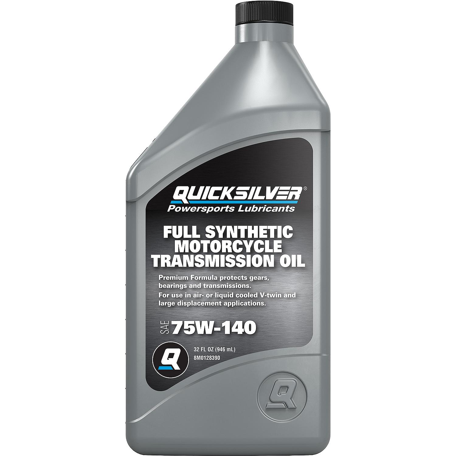 Quicksilver 8M0128390 75W-140 Motorcycle Transmission Oil 1 Quart