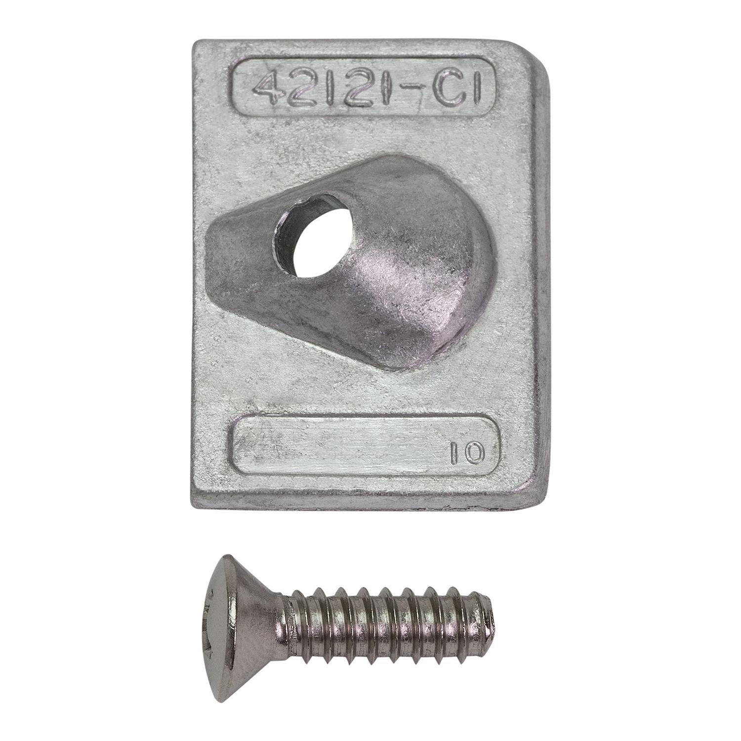 Quicksilver 42121Q02   Square Aluminum Anode Set for Mercury or Mariner and Force Outboards