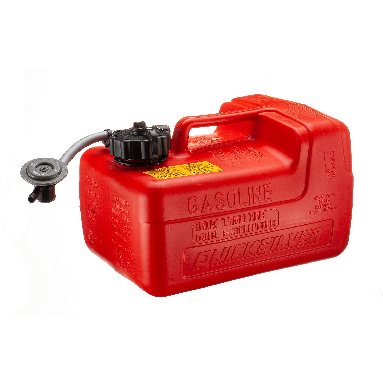 Quicksilver 8M0045692 Portable Marine Fuel Tank 3.2 Gallon with Fuel Demand Valve