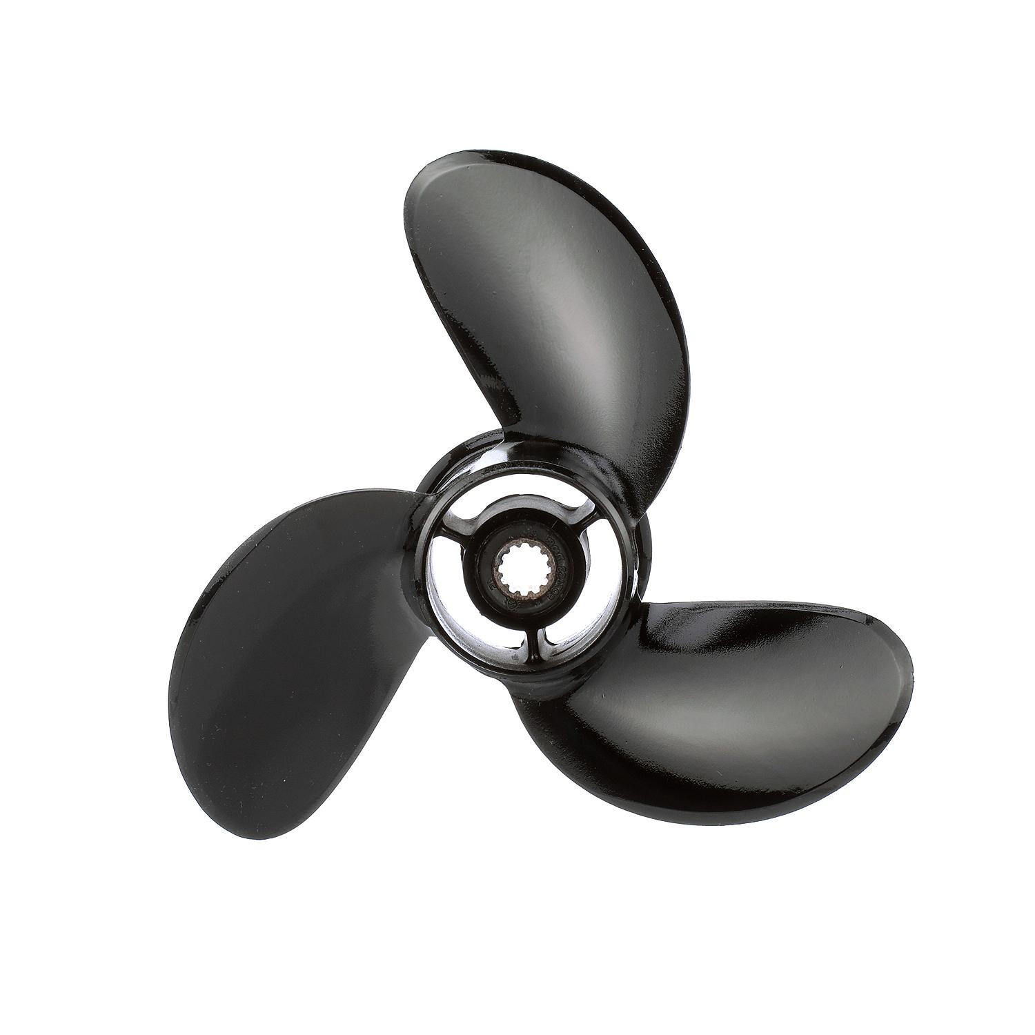 Quicksilver QA2106R Black Diamond 3-Blade Aluminum Propeller 10.4" x 13" RH