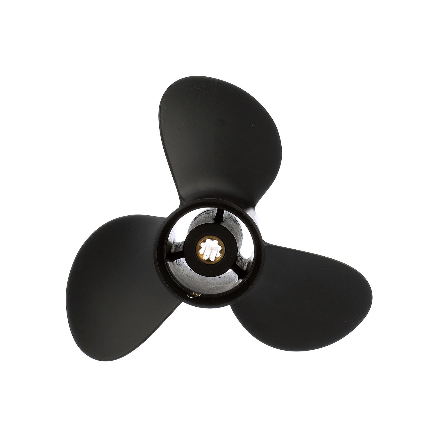 Quicksilver QA3906R Black Diamond 3-Blade Aluminum Propeller 9.3" x 9" RH
