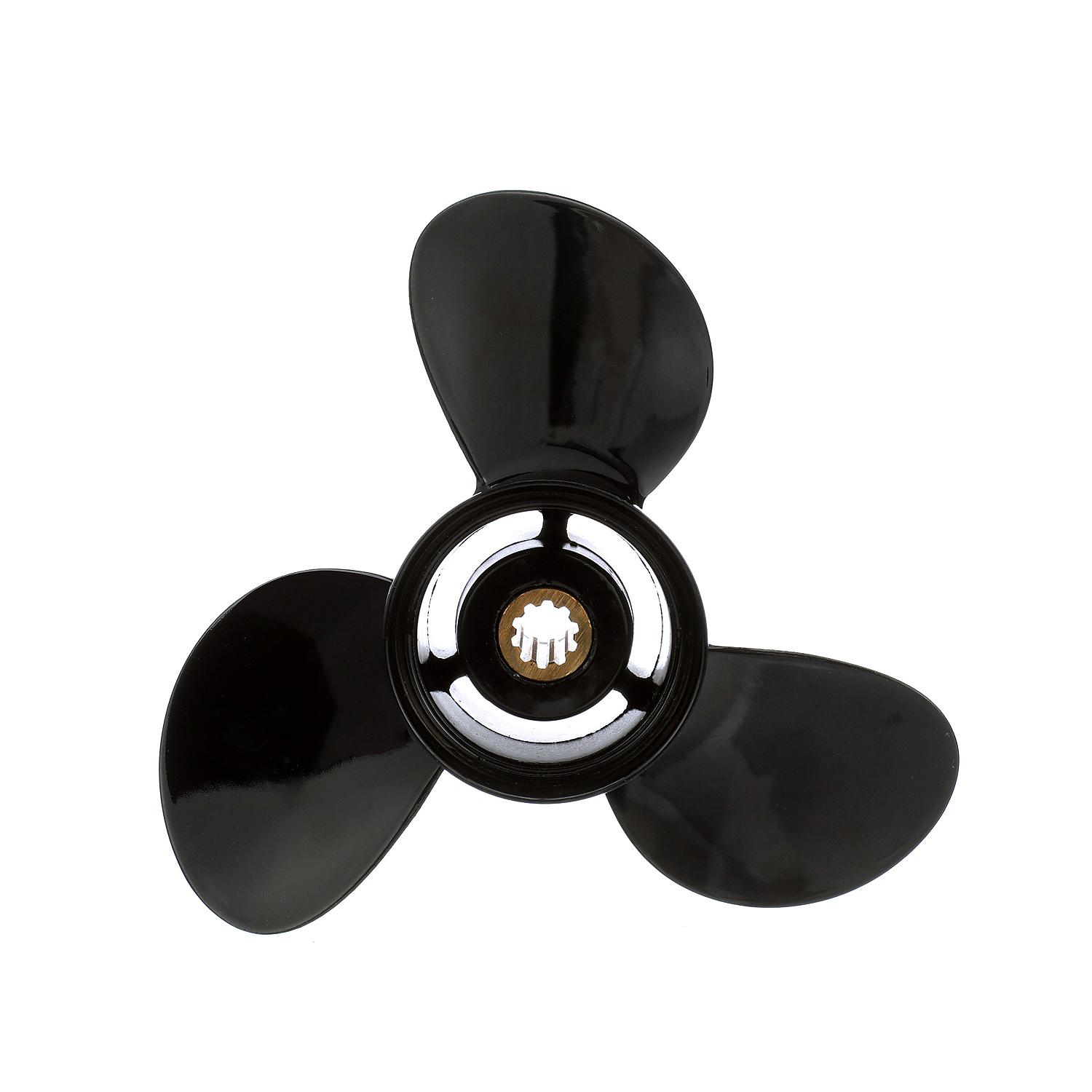 Quicksilver QA2192R Black Diamond 3-Blade Aluminum Propeller 9.8" x 9.5" RH