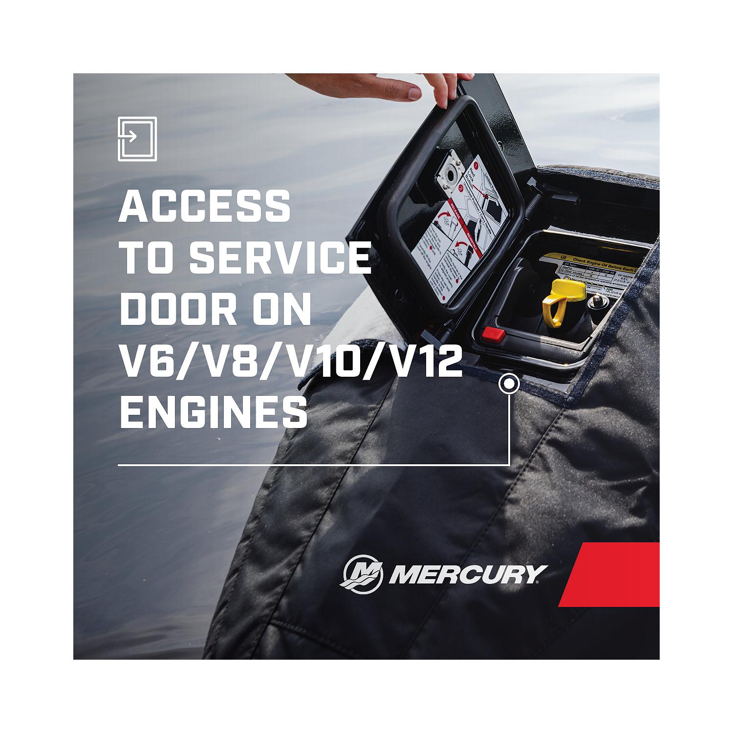 Quicksilver 8M0221499 Tow N Stow Outboard Cover for Mercury 200-300hp Pro XS