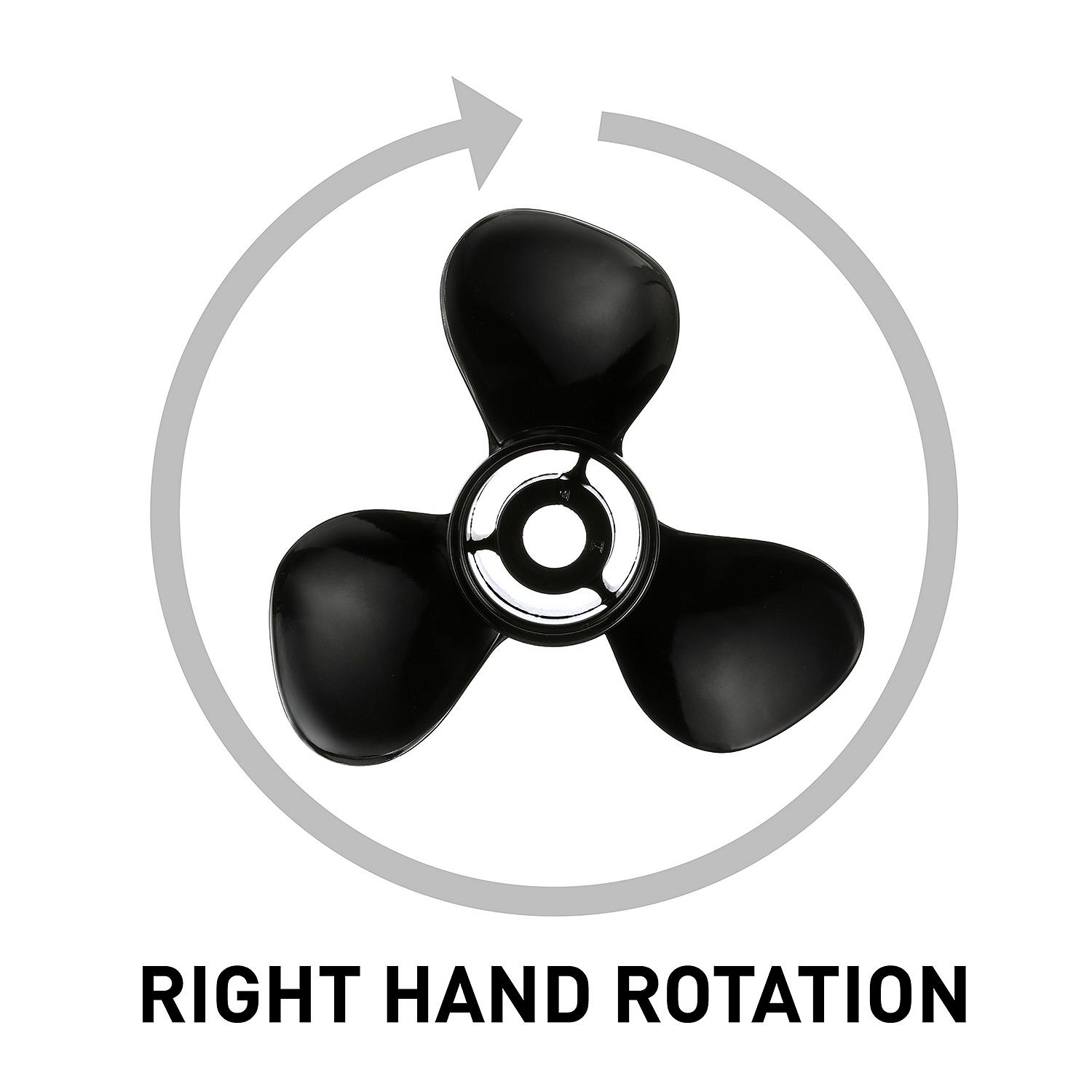 Quicksilver QA2000X Black Diamond 3-Blade Aluminum Propeller 16x11 RH