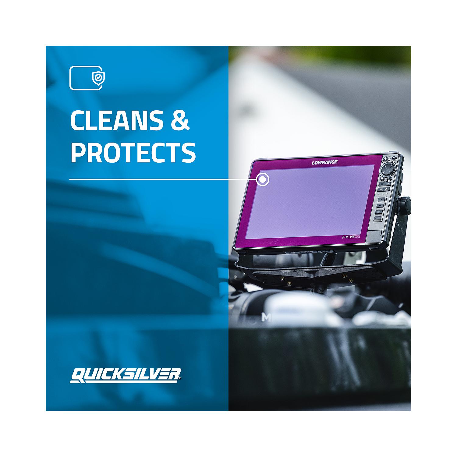 Quicksilver 8M0224418 Screen & Glass Cleaner 8 oz Marine Electronics