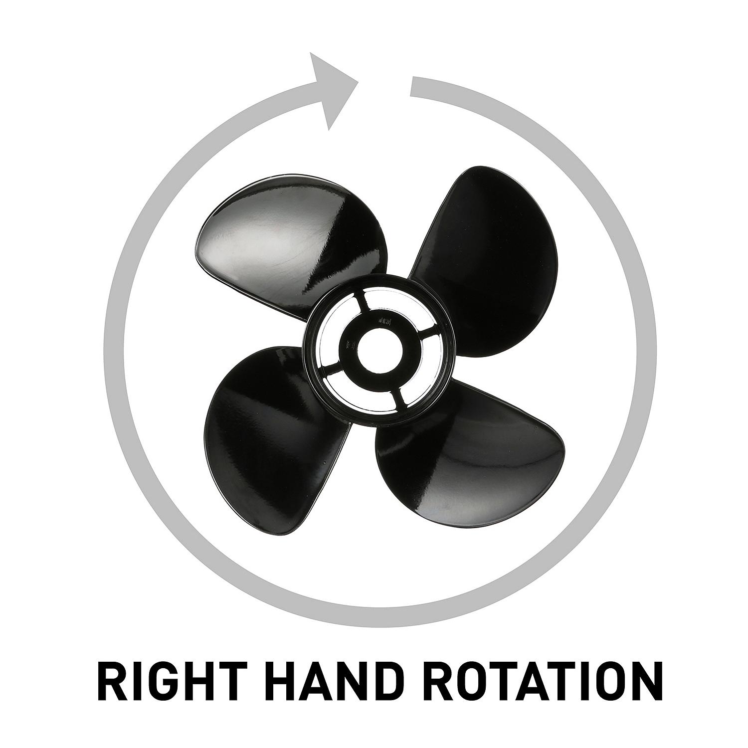 Quicksilver 8M0055537 Nemesis 4-Blade Aluminum Propeller 14" x 23" RH