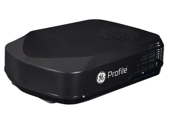GE Appliances PLH13XAHB Low Profile RV Rooftop Air Conditioner with Heat Pump Black 13500 BTU