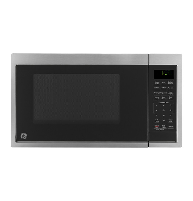 GE Appliances GCBK09N1WSS 0.9 Cu. Ft. Built-In Microwave Oven for RV - Stainless Steel