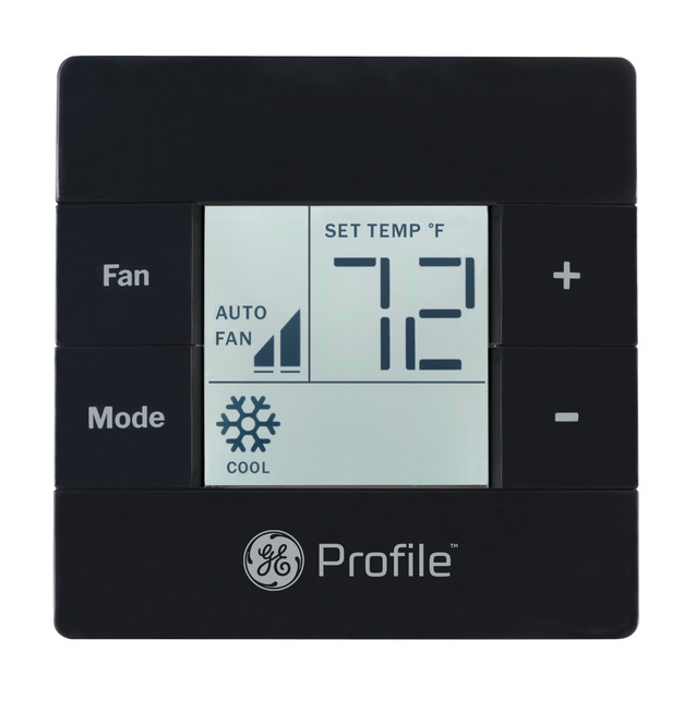 GE Appliances RGRWT2B Smart Thermostat for R32 RVAC Heat Pump - Black