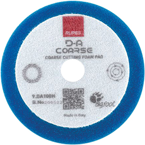Rupes USA 9.DA100H D-A Coarse Blue Foam Polishing Pad 3.5" Face 3" Backing