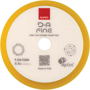 Rupes Usa 9.DA150M Yellow Fine Foam Contour Edge Polishing Pad 4 Inch