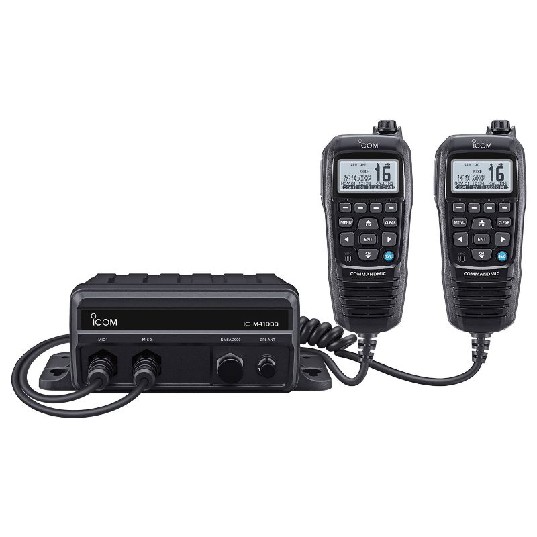 Icom M410BB 11 USA Black Box VHF Marine Transceiver with Black CommandMic