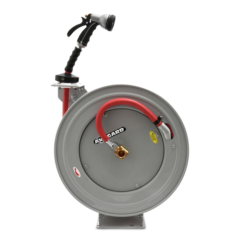 Avagard AVGWRHD3450 Rubber Water Hose Reel Heavy Duty Single Arm Assembly 3/4" x 50'