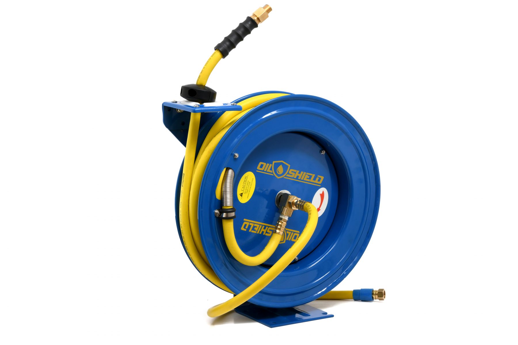 OilShield OSRHD1250 Heavy Duty Air Hose Reel 1/2" x 50' Single Arm Assembly