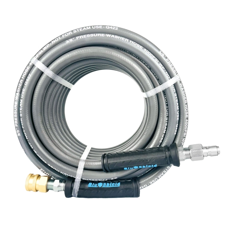 Blushield PWSW38100-CP 3/8" x 100' 4000 PSI Pressure Washer Hose