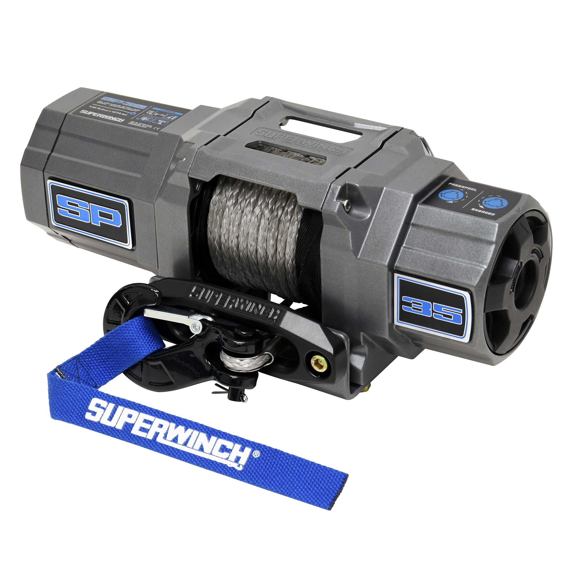 Superwinch 1135250 SP Series 3500 lb Powersports Winch with Synthetic Rope