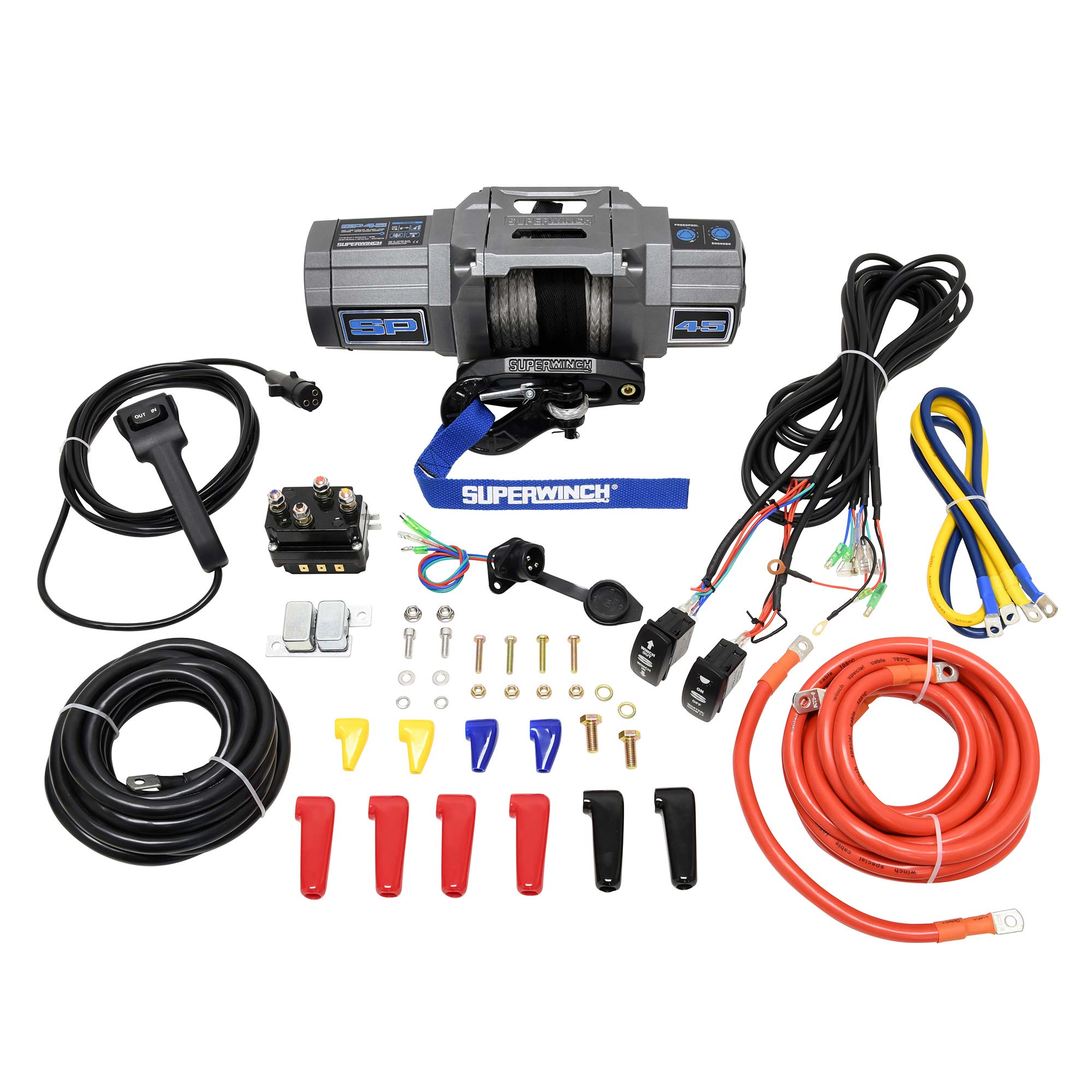 Picture of Superwinch 1145250 SP 45SR 4500 LBS 12V Synthetic Rope Winch