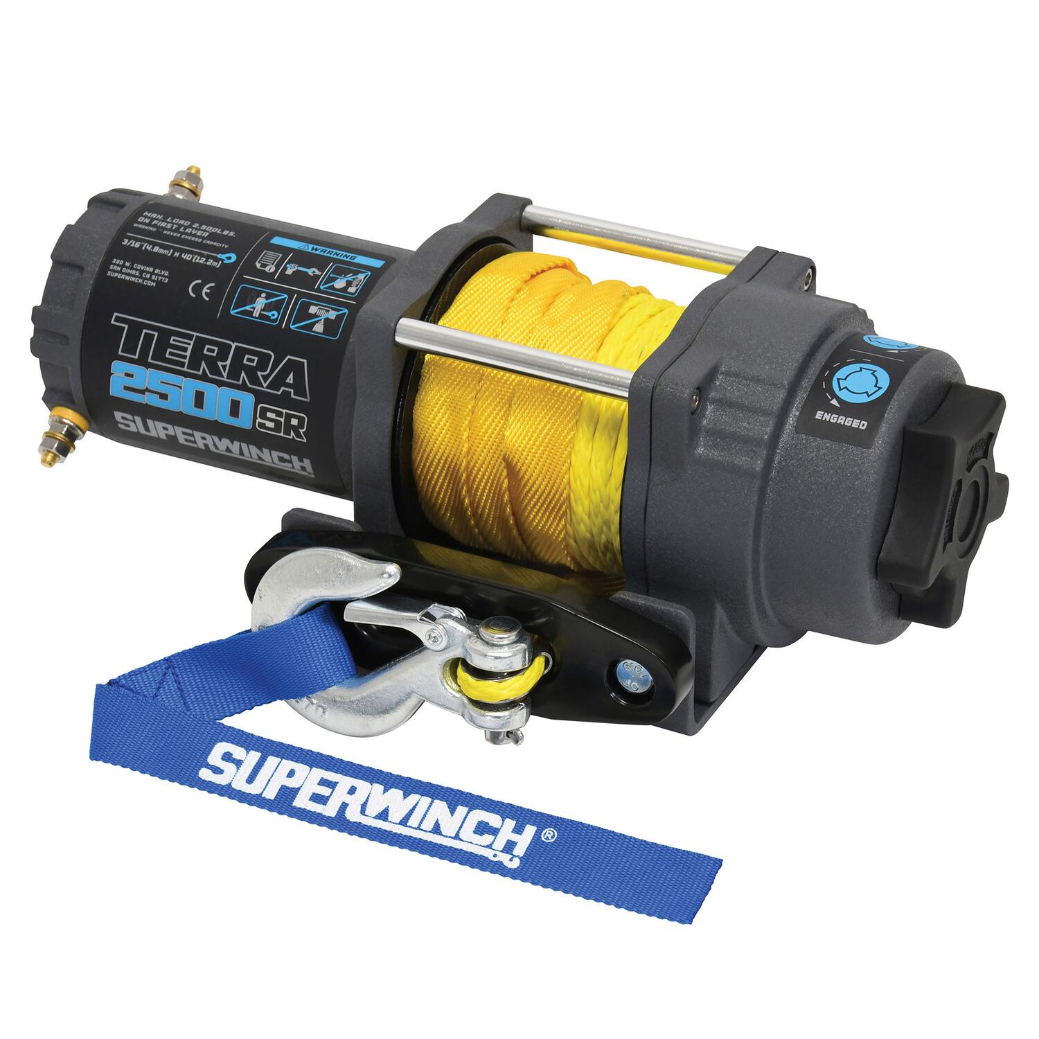 Superwinch 1125270 Terra 2500SR ATV/UTV Winch with Synthetic Rope