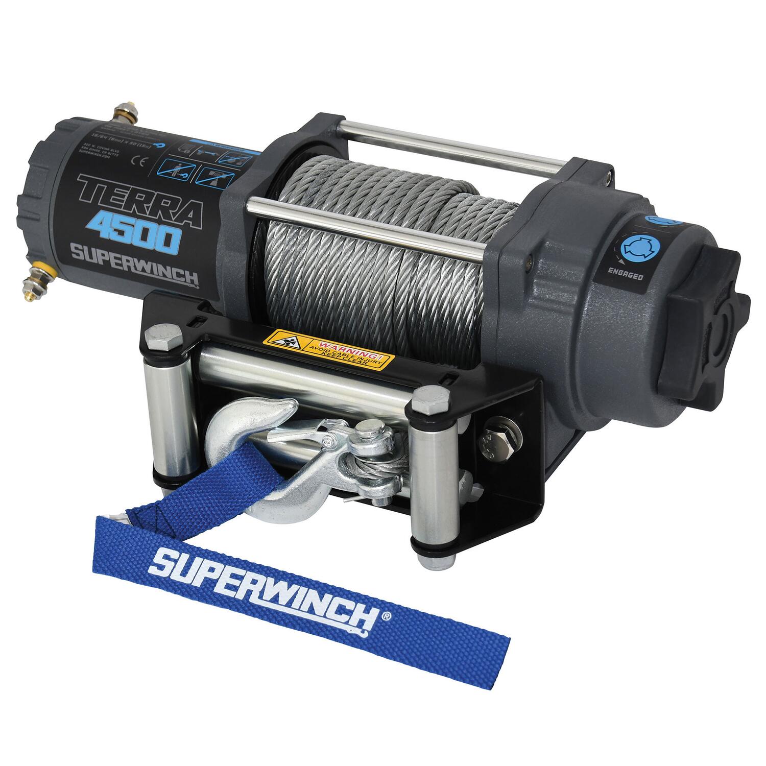 Superwinch 1145260 Terra 4500 ATV/UTV Winch with Synthetic Rope