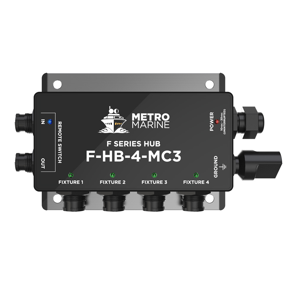 Metro Marine F-HB-4-MC3 Single Color LED Hub 4 Output Marine Lighting Controller