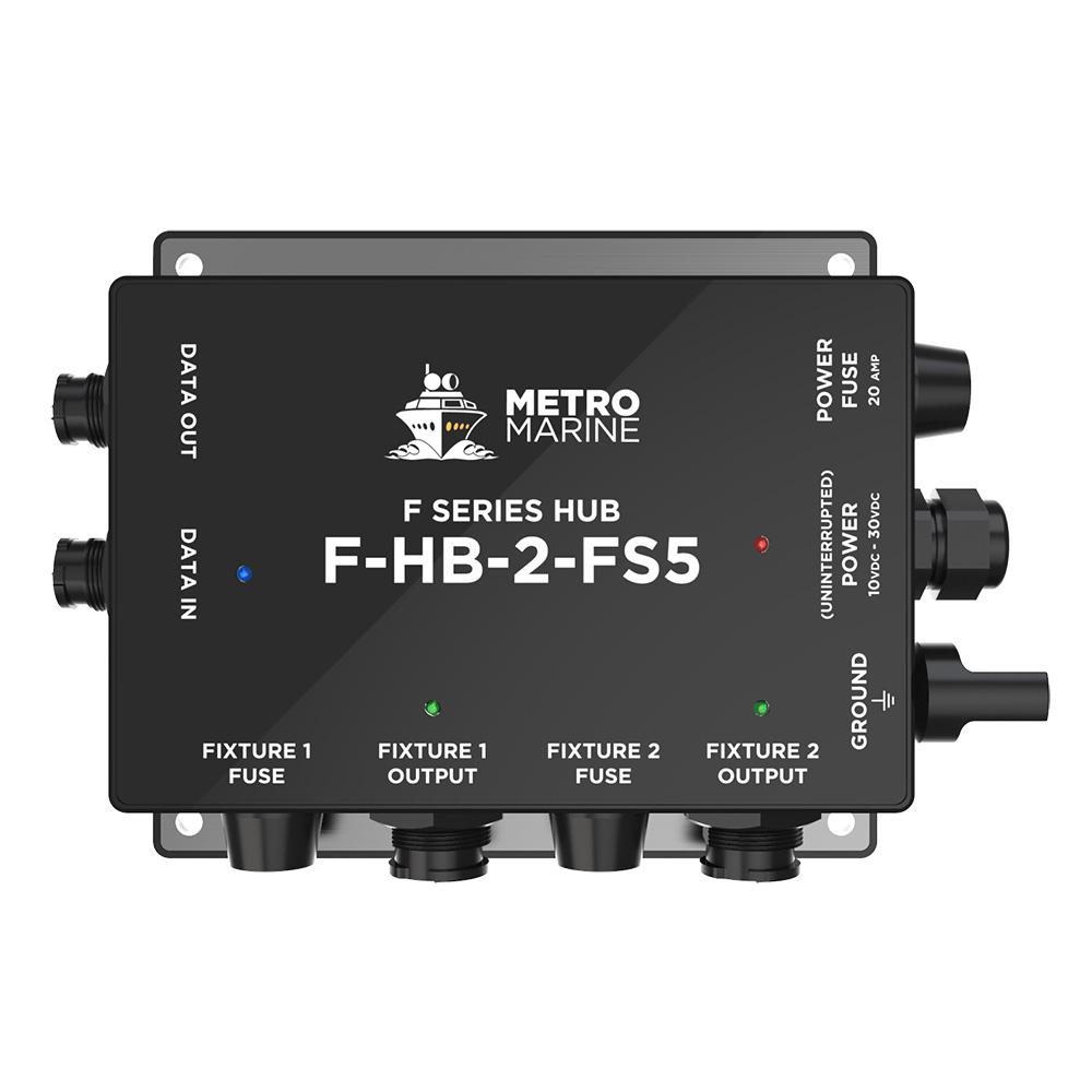 Metro Marine F-HB-2-FS5 Full Spectrum RGBW Lighting Hub 2 Outputs