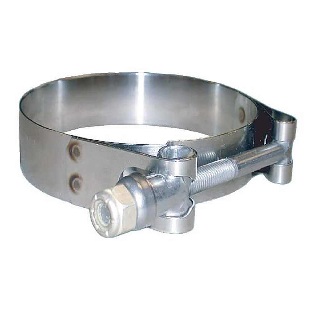 Trident Marine 720-4000 316 Stainless Steel T-Bolt Hose Clamp 3/4" Band 4.28"-4.59" Range