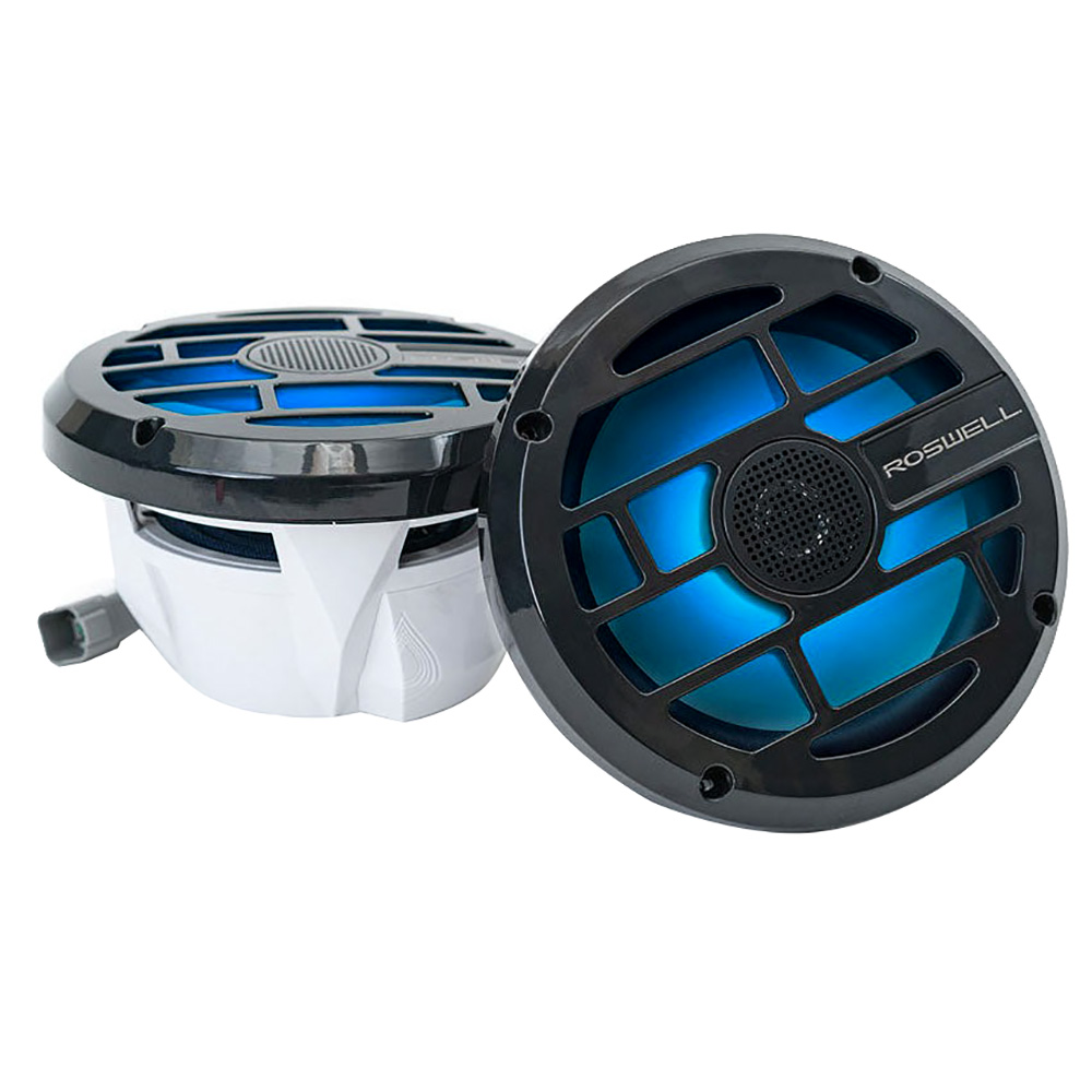 Roswell Marine C920-1902 R Series 6.5" Marine Speaker Anthracite Grille RGB LED