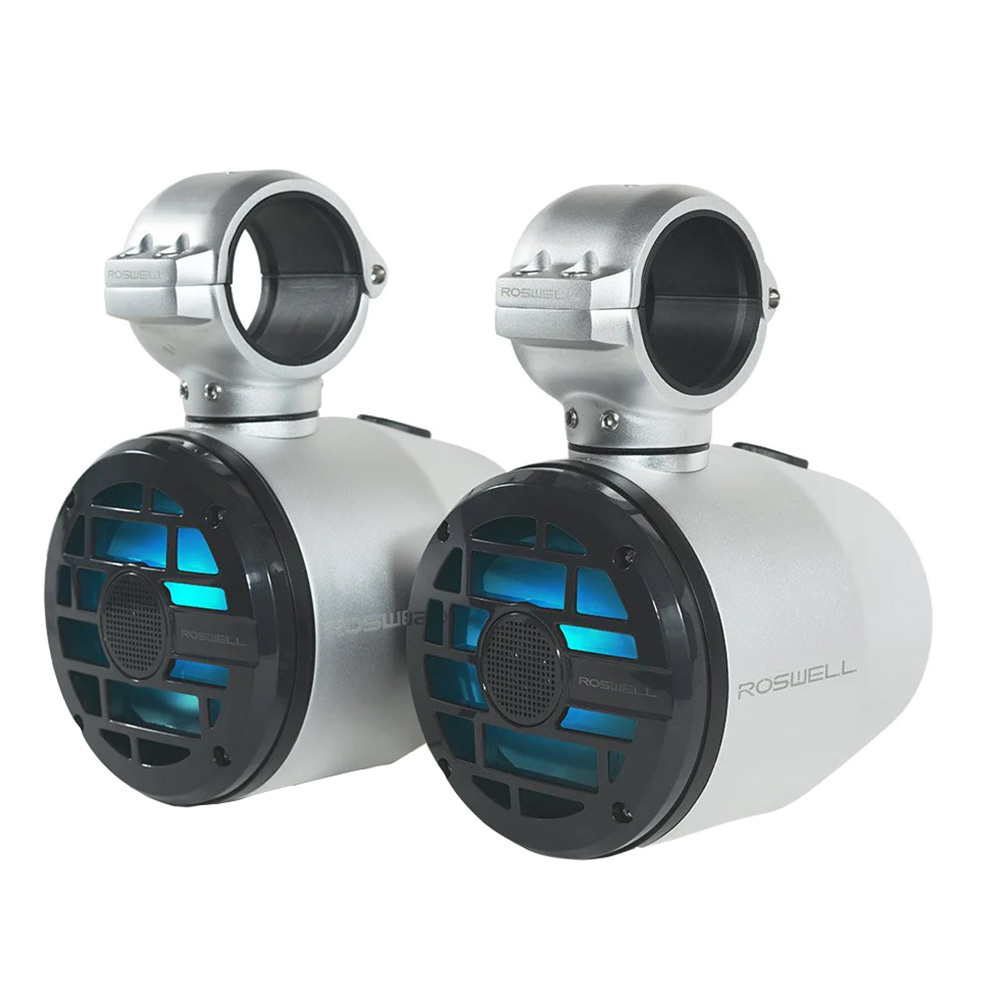 Roswell Marine C920-1702 R 6.5" Tower Speakers with RGB LED Anthracite Grille