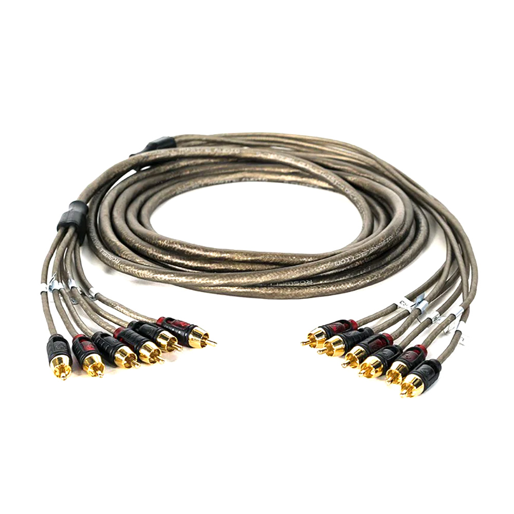Roswell Marine C920-0325 5M 6-Channel RCA Cable for Marine Audio