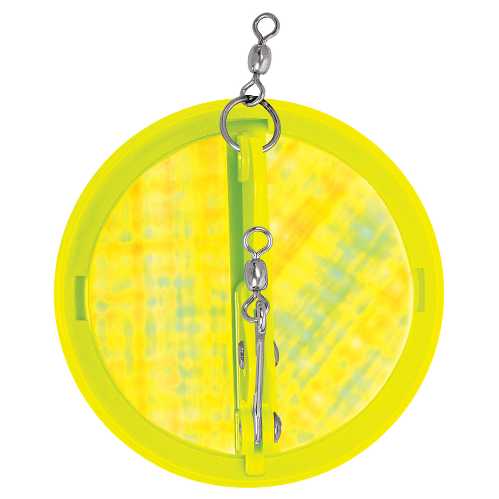 Luhr-Jensen 5560-000-2509 Dipsy Diver 3-1/8" Chartreuse Silver Bottom Moon Jelly