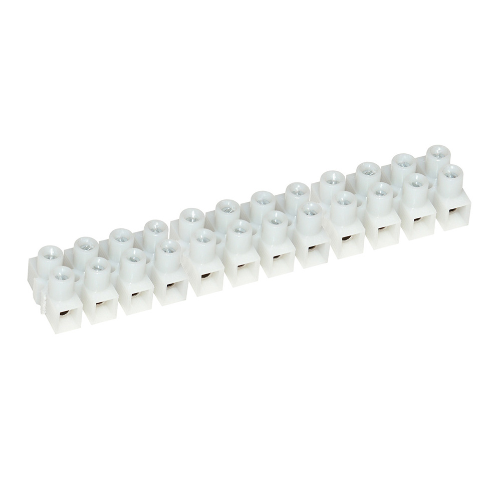 Pacer Performance E150-12-5 Euro Style Terminal Block 12 Gang 15A 5-Pack
