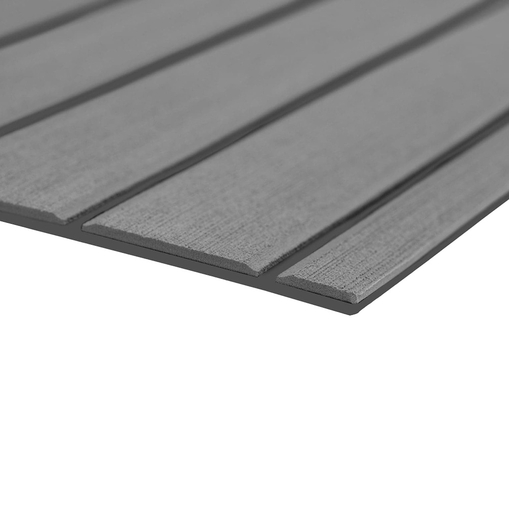 SeaDek 32279-81029 Marine Sheet 40x80 Inch 6mm Teak Brushed Storm Gray/Dark Gray