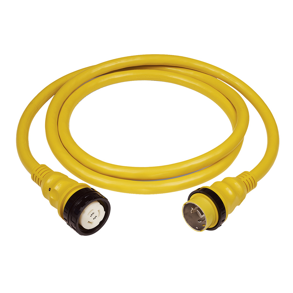 Marinco 6153SPP-75 50 Amp 125V Shore Power Cable 75 Foot Yellow