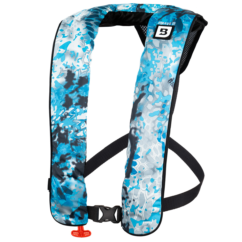 Bluestorm BS-SL6F-23-LIT Kryptek Cirrus 26 Auto/Manual Inflatable Life Jacket Type V PFD