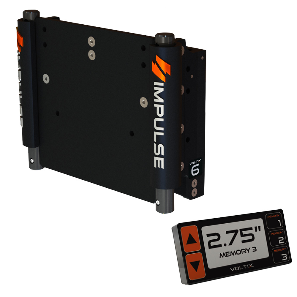 Impulse 75050-B 6 Inch Electric Setback Jack Plate with Smart Control Black Anodized