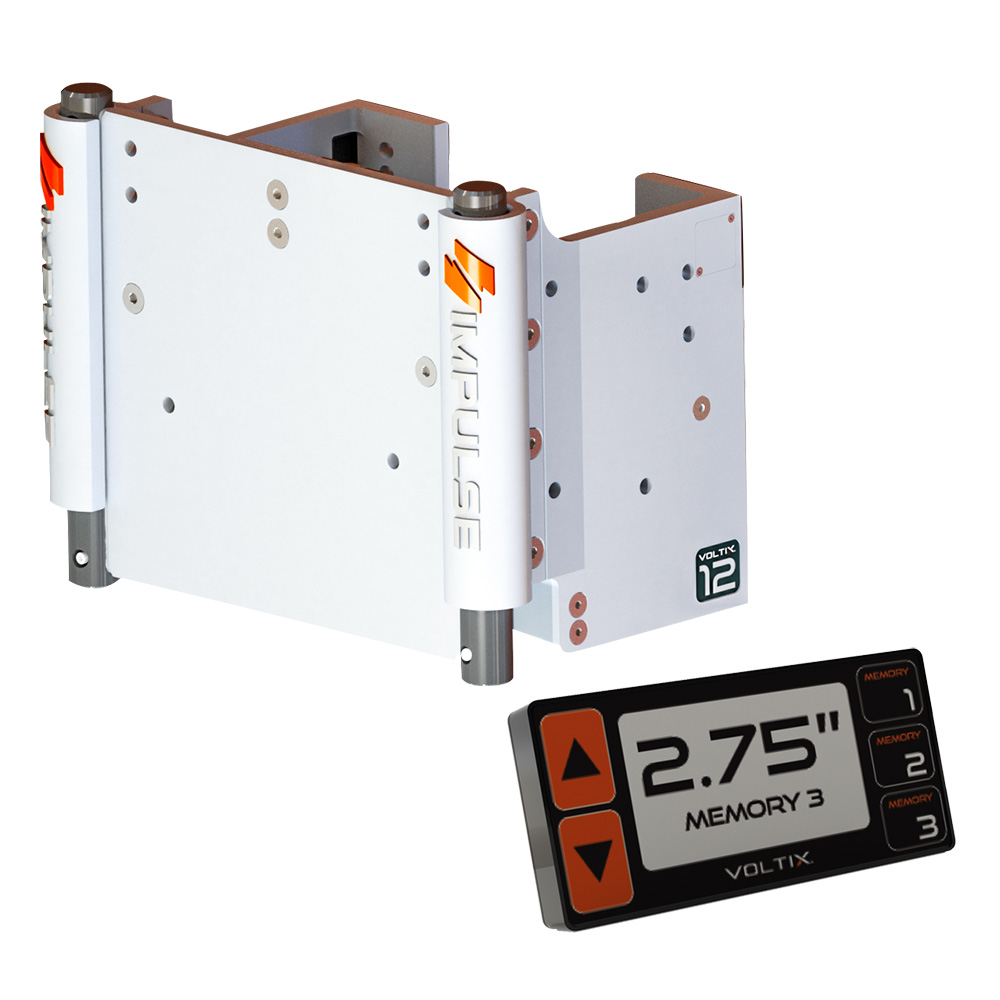 Impulse 75080-W 12" Electric Jack Plate with Smart Control White Cerakote