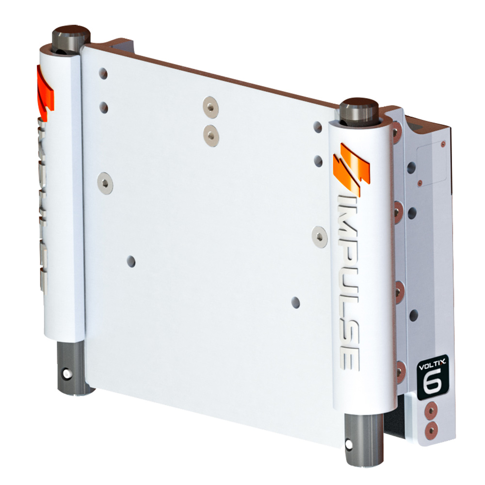 Impulse 75053-W XL 6" Electric Jack Plate White Cerakote with Standard Remote