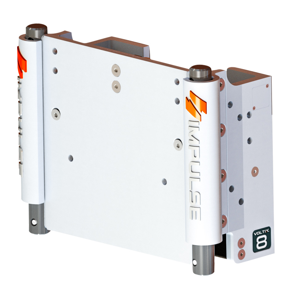 Impulse 75063-W XL 8 Inch Electric Setback Jack Plate White Cerakote