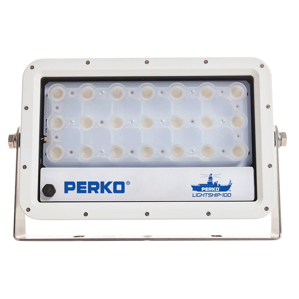 Perko 1643100F0W Lightship 100 LED Floodlight - Marine Grade 13,300 Lumens White