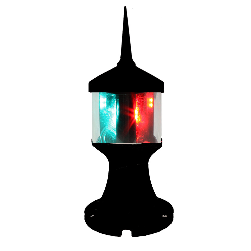 Lunasea Lighting LLB-73BK-01-BB Tri-Color/Anchor Navigation Light - 12V Black