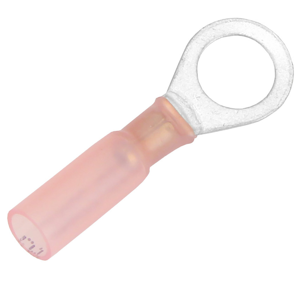 Pacer Performance TE1856R-25 Heat Shrink Ring Terminal 22-18 AWG 5/16" Stud 25-Pack