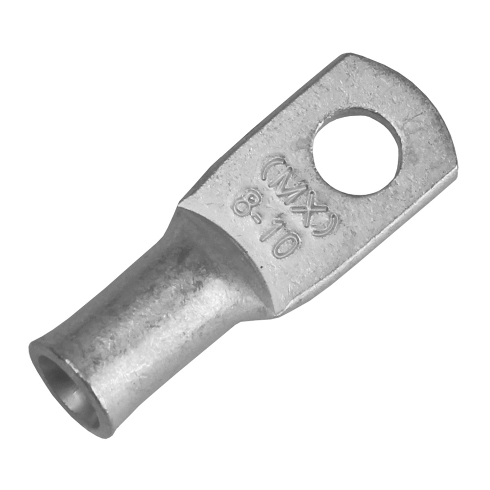 Pacer Performance TAE8-10R-10 Tinned Copper Lug 8 AWG #10 Stud 10-Pack