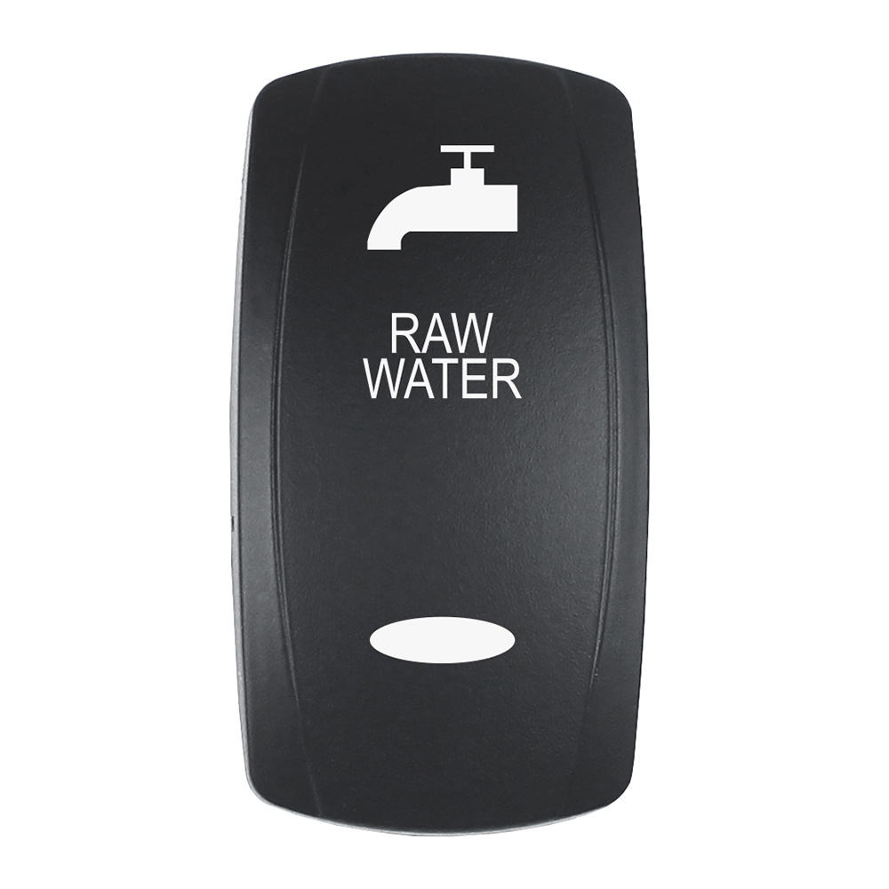Pacer Performance EV2LE-RAW Raw Water Contura V Switch Actuator Black Laser Etched