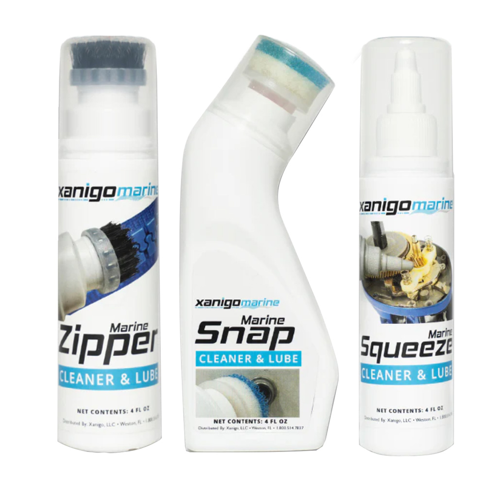 Xanigo Marine XMZSLS3PC 3-Piece Zipper and Snap Lube Maintenance Set