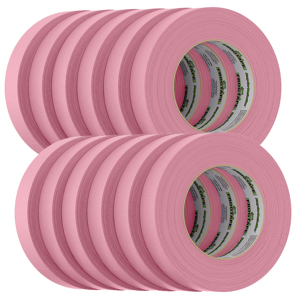 FrogTape 105333 Medium-High Adhesion Masking Tape 24mm x 55m Pink 12-Pack