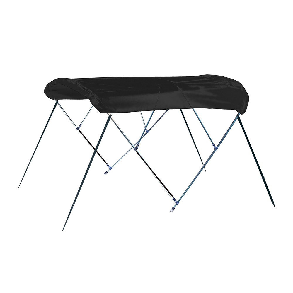 Carver Covers A4669UB-02 3-Bow Bimini Top 46" High 72" Long with Boot Black Acrylic