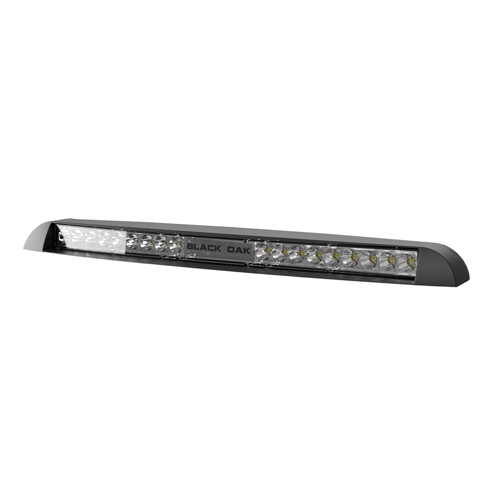 Black Oak LED LP-BS Low Profile Marine Spot Light Bar Black 12000 Lumens