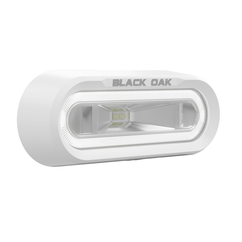 Black Oak LED MLPS-W Low Pro Flush Mount Spreader Light White Housing