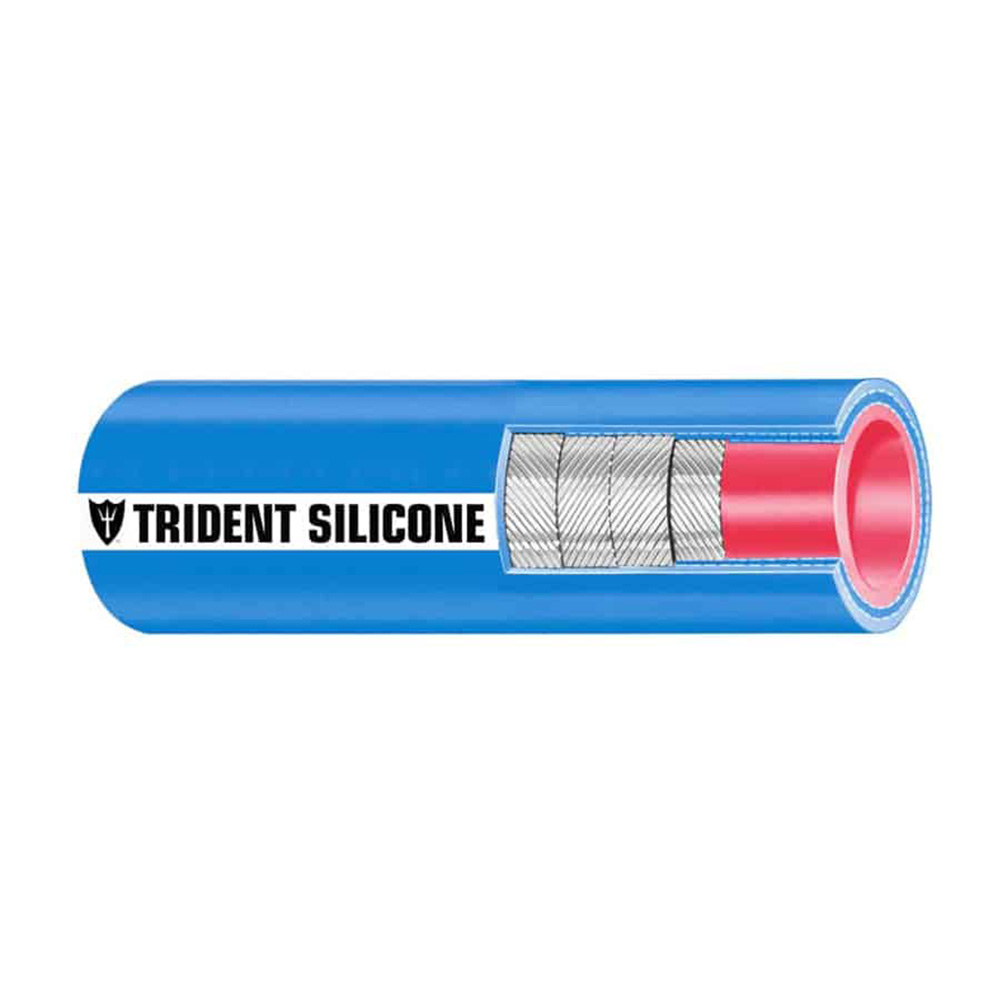 Trident Marine 202V1120-36 1-1/2" x 36" Blue Silicone Wet Exhaust Hose